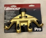 New Genuine Gilmour 3/4 In. Brass Threaded Male 4-WAY Shut-off Valve. Fixed Price $18.97.