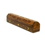 Incense Burner - Wooden Box With Storage Moon And Star. Fixed Price $25.01.