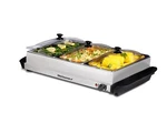 Elite Gourmet Triple 3 X 2.5 Qt. Trays, Buffet Server, Food Warmer Temperature. Fixed Price $65.77.