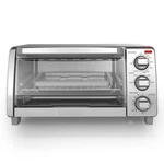Black+decker Silver Stainless Steel Toaster Oven 9.33"H X 11.97"W 17.2"D. Fixed Price $101.84.