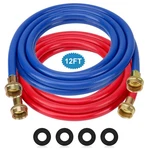 FT/12FT Rubber Washing Machine Hoses,washer And Dryer 3/4.... Fixed Price $36.97.